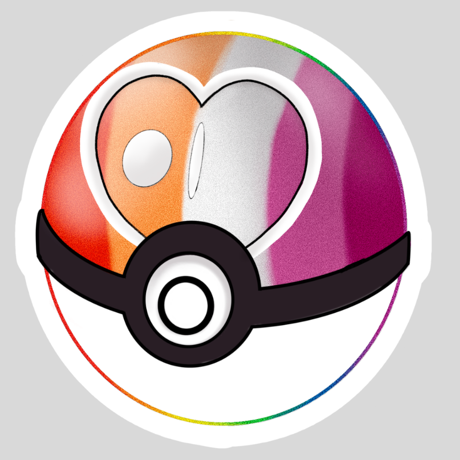 POKEMON PRIDE LOVE BALL - Sticker