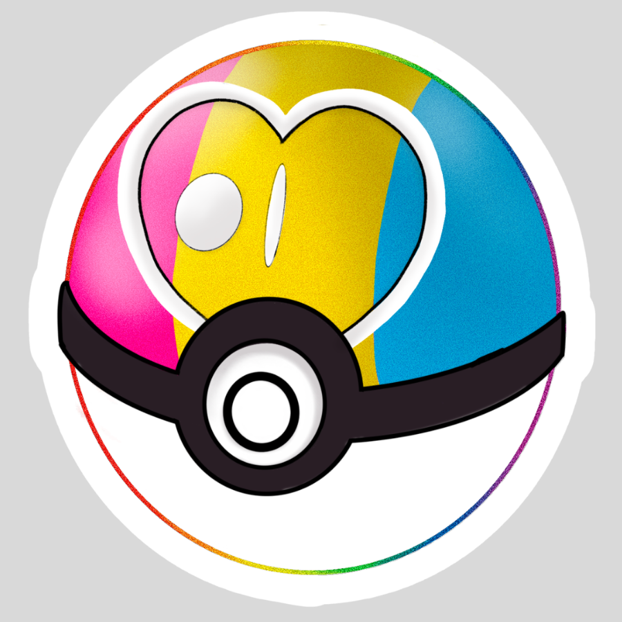 POKEMON PRIDE LOVE BALL - Sticker