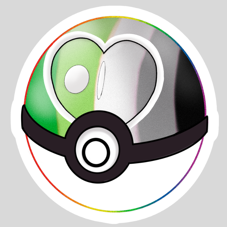 POKEMON PRIDE LOVE BALL - Sticker