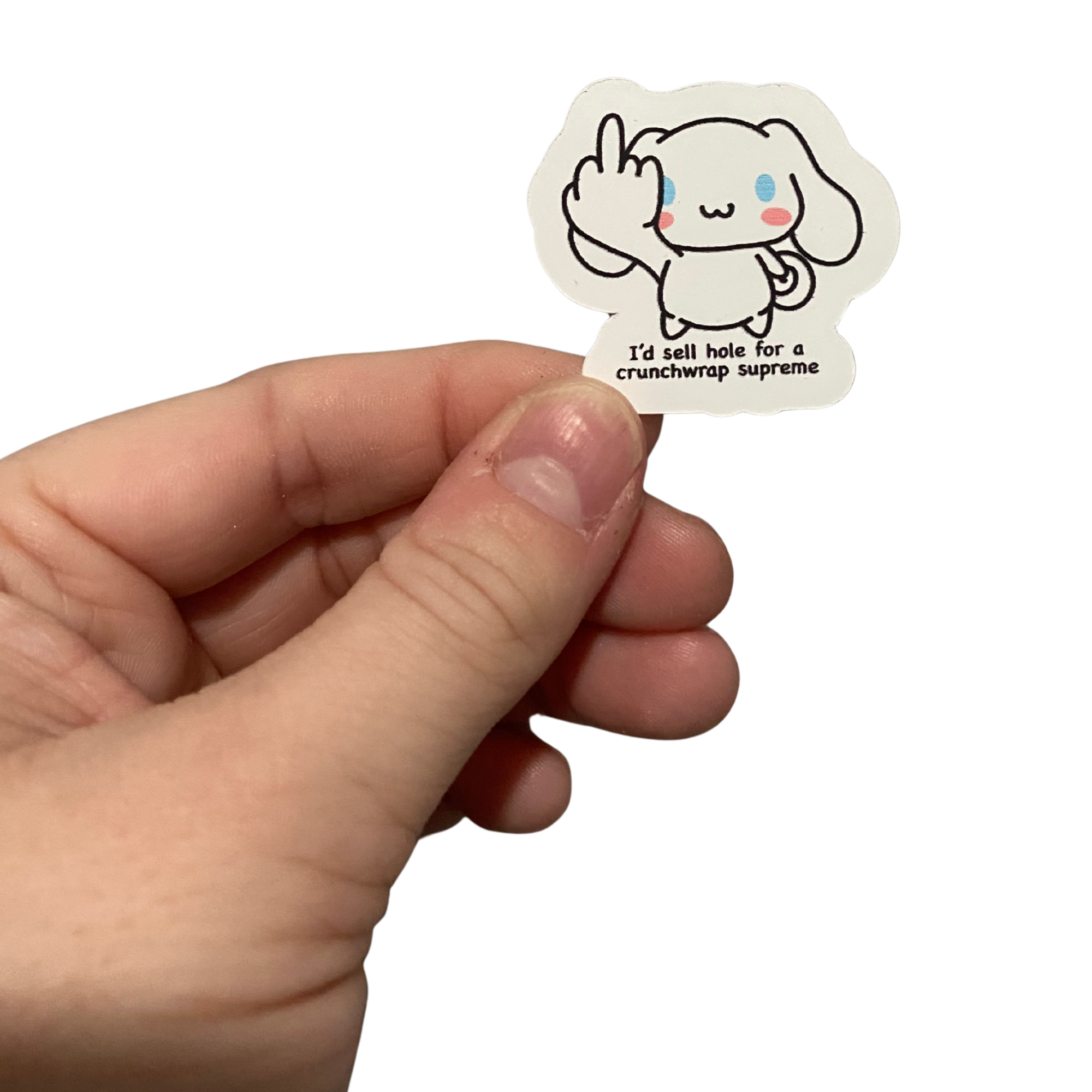 CINNAMOROLL SAYS - HELLO F*****' KITTY Series Sticker